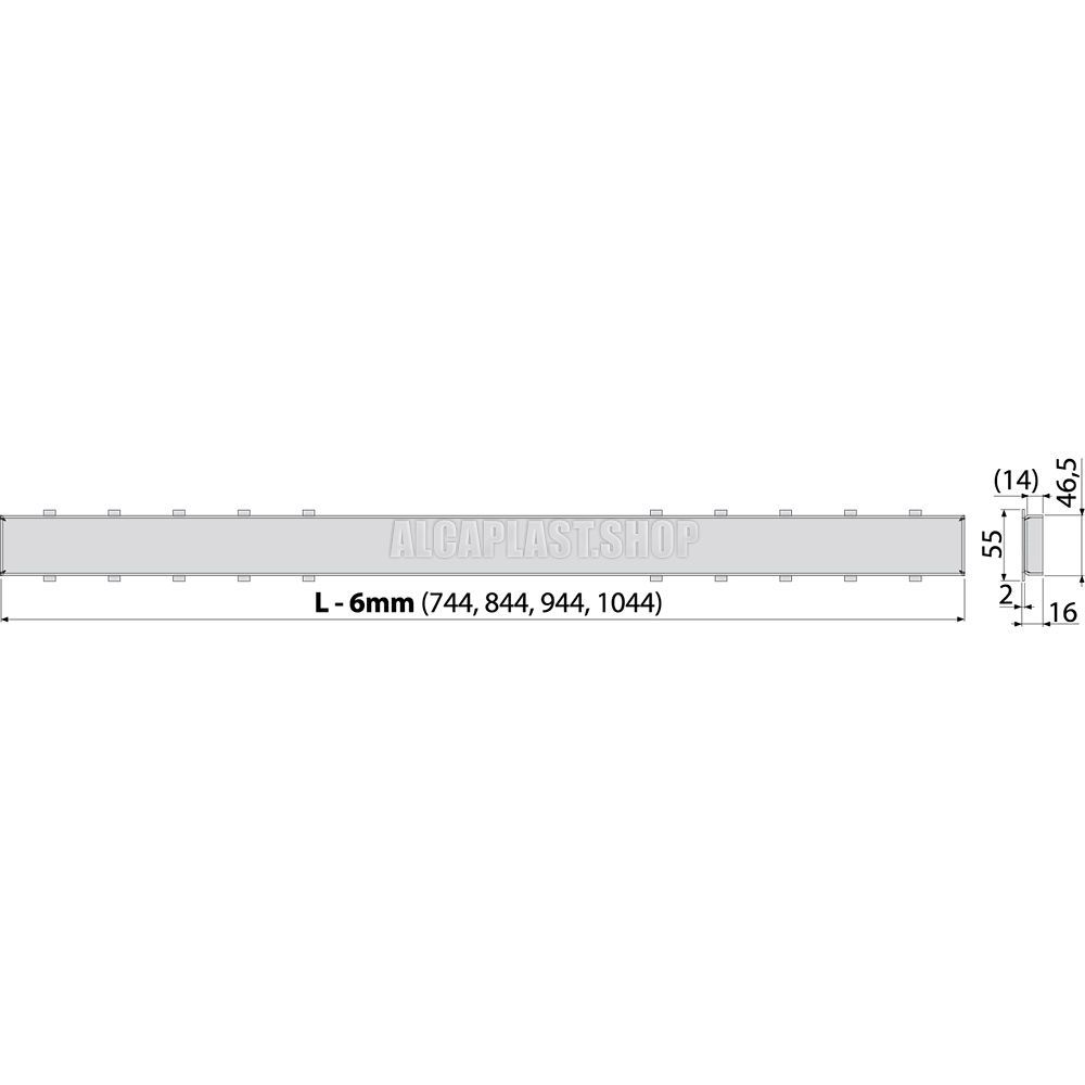 Решетка AlcaPlast Tile 950 под кладку плитки TILE-950 - 1