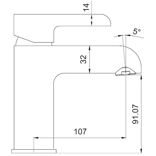 Смеситель для раковины Gappo G03-8 G1003-8 - 1