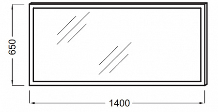 Зеркало в ванную Jacob Delafon  140 см  EB1446-NF - 1