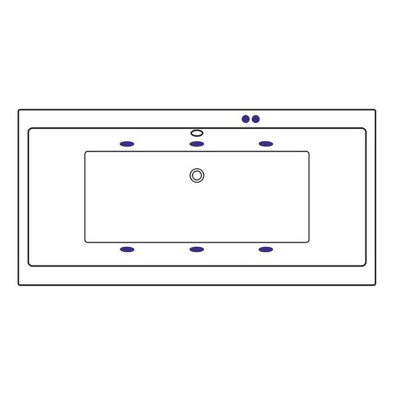 Акриловая ванна Excellent Pryzmat Slim 170x75 белая бронза с гидромассажем WAEX.PRY17S.SOFT.BR - 1