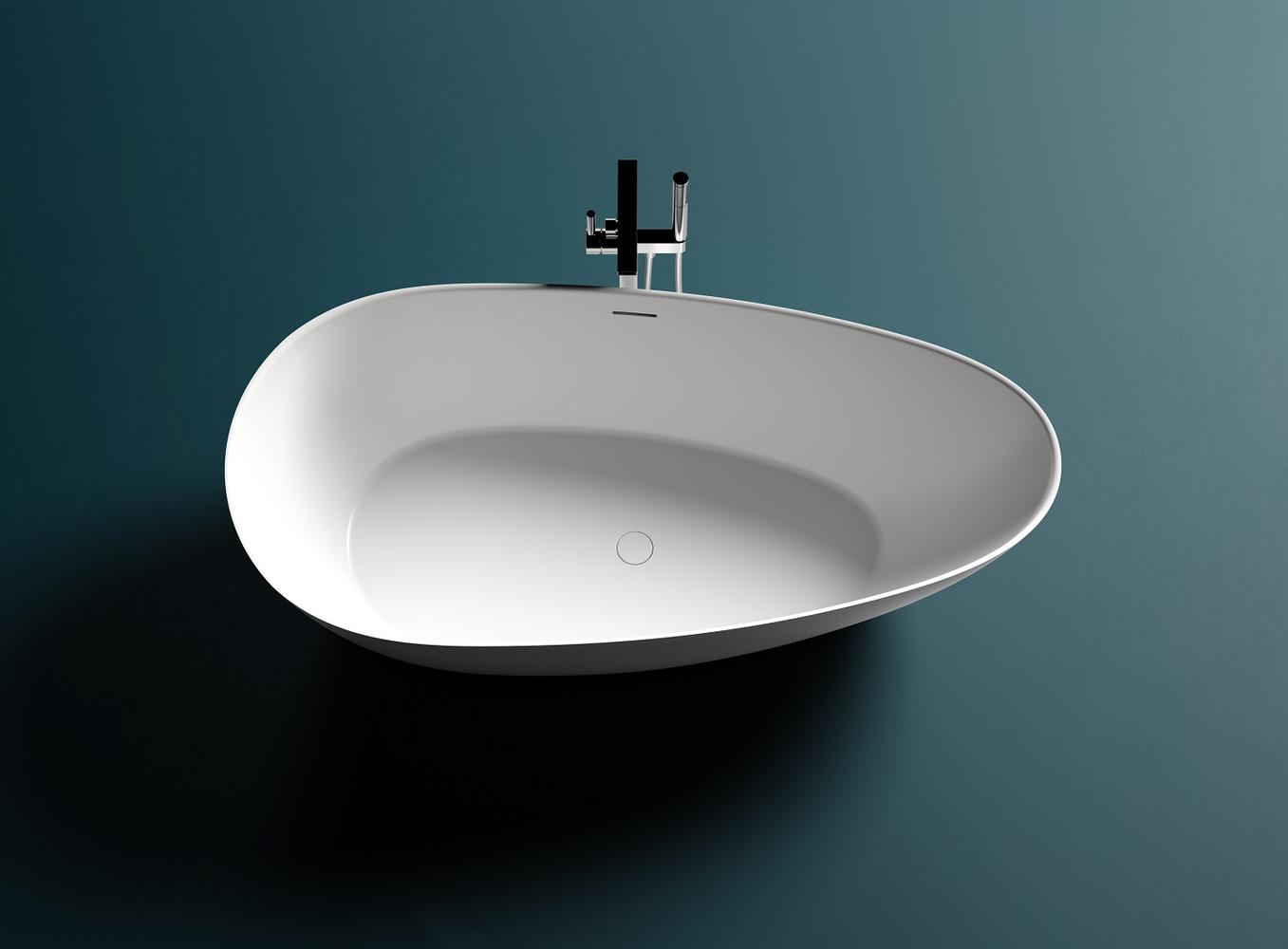 Ванна из искусственного камня Salini Paola 172x83 101612SMRH S-Stone, матовый, RAL снаружи - 1