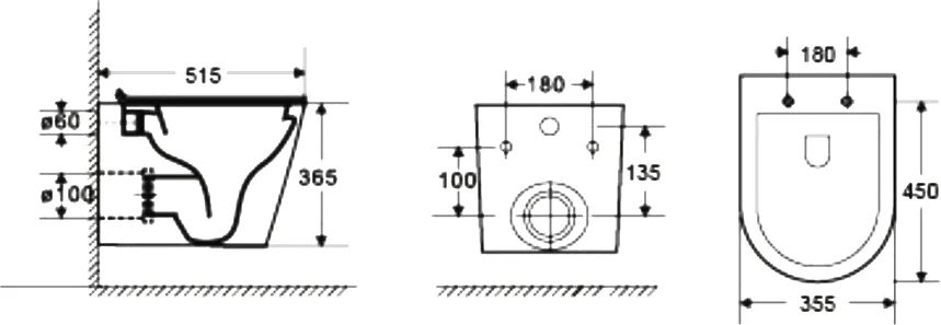 Комплект Weltwasser AMBERG 497 + SALZBACH 004 MT-GR + AMBERG RD-WT  10000006674 - 5
