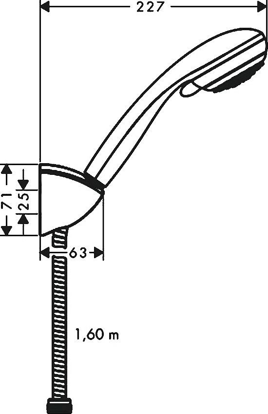 Душевой гарнитур Hansgrohe Crometta 85 Variojet 27559000 Porter'C - 4