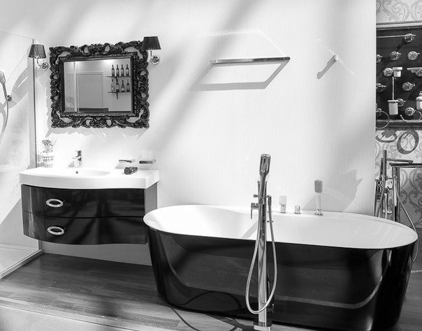 Акриловая ванна BelBagno BB14-NERO/BIA - 4