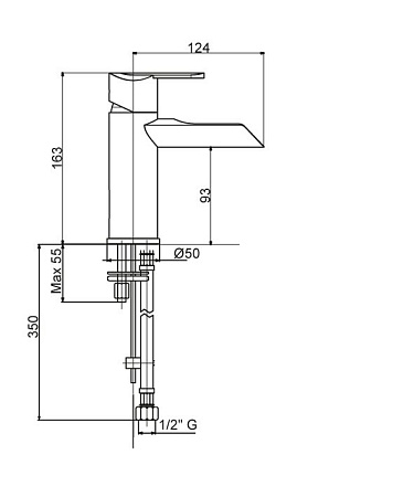 Смеситель для раковины Cezares Heaven хром, глянцевый  HEAVEN-LSM1-01-Cr-W0 - 1