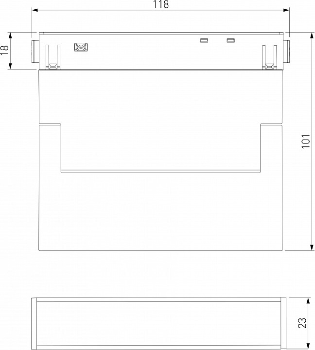Трековый светодиодный светильник Elektrostandard Slim Magnetic Kos 85081/01 a063542 - 3