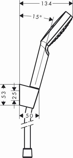 Душевой гарнитур Hansgrohe Crometta 1jet 1,60м  26567400 - 1