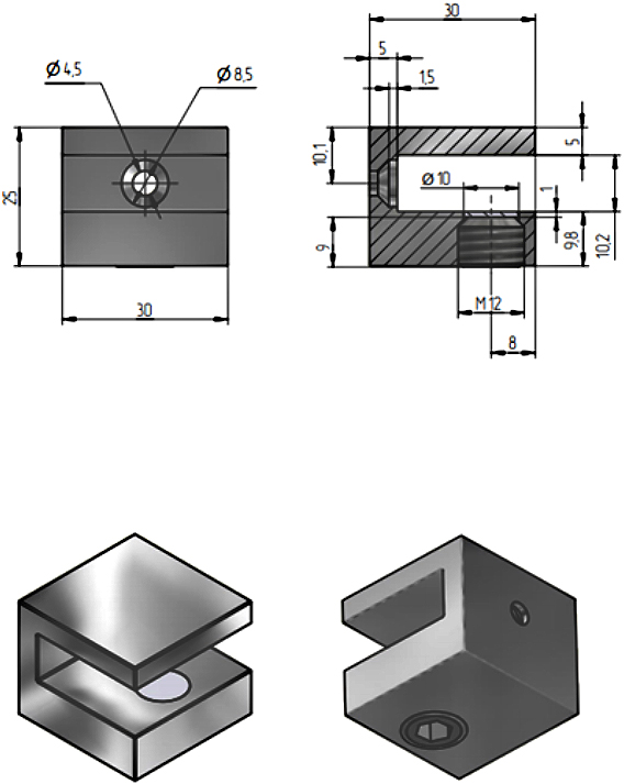 Полка STWORKI Glass Shelf 60 полкодержатели хром 3GW257TTKK000 - 8