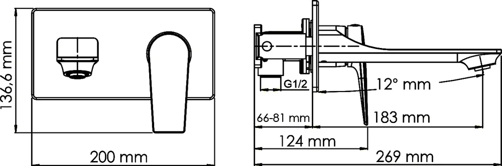 Смеситель для раковины Wasserkraft Aisch золото матовый 5530 - 3