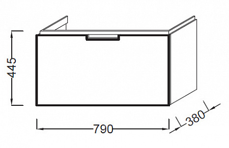 Тумба под раковину Jacob Delafon  79 см  EB1131-G80 - 2