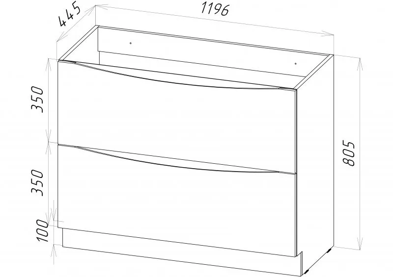 Тумба под раковину BelBagno Marino 120 белый MARINO-1200-2C-PIA-BL-P - 2