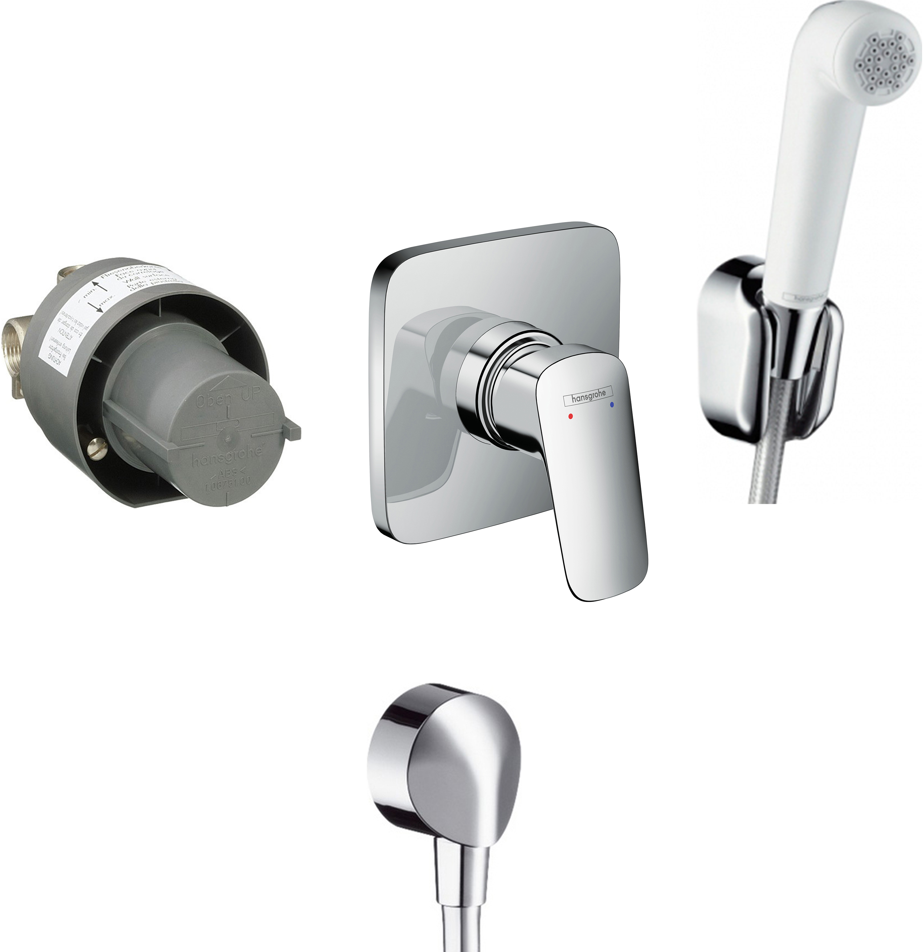 Гигиенический душ Hansgrohe Logis SET со смесителем - 0