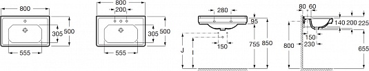 Подвесная раковина Roca Carmen  3270A0000 - 4