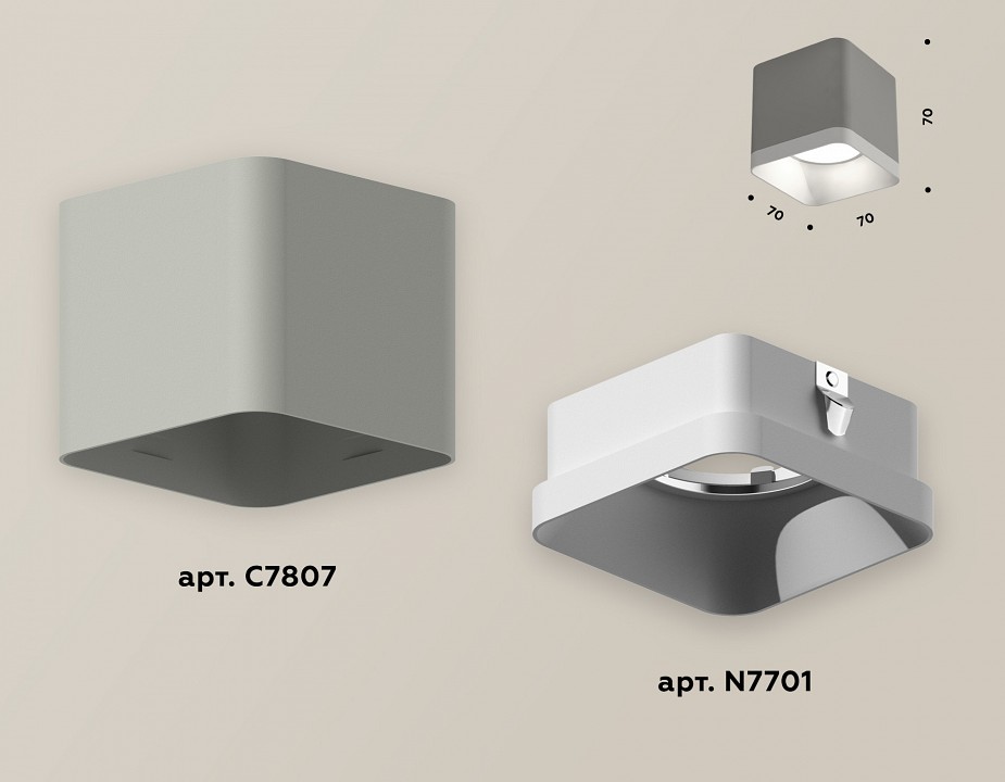 Накладной светильник Ambrella Light XS XS7807001 - 1