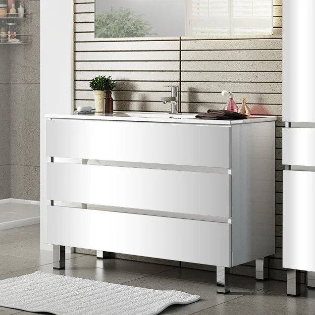 Комплект мебели Sanvit Кубэ-3 120 белый глянец - 1