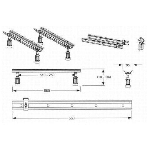 Ножки для ванны Ideal Standard K727467 (4 шт) - 1