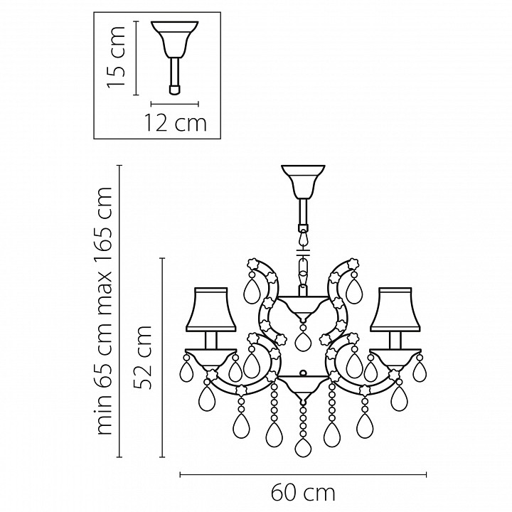 Подвесная люстра Osgona Princia 726061 - 1