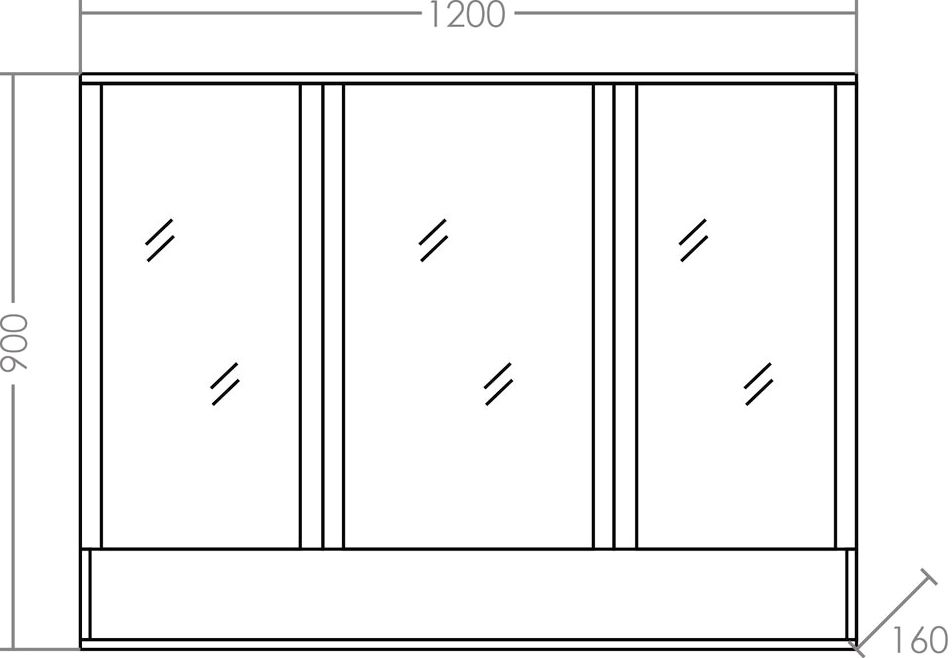 СанТа Зеркальный шкаф Вегас 120 700184 - 3