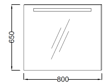 Зеркало в ванную Jacob Delafon Parallel  EB1441-NF - 2