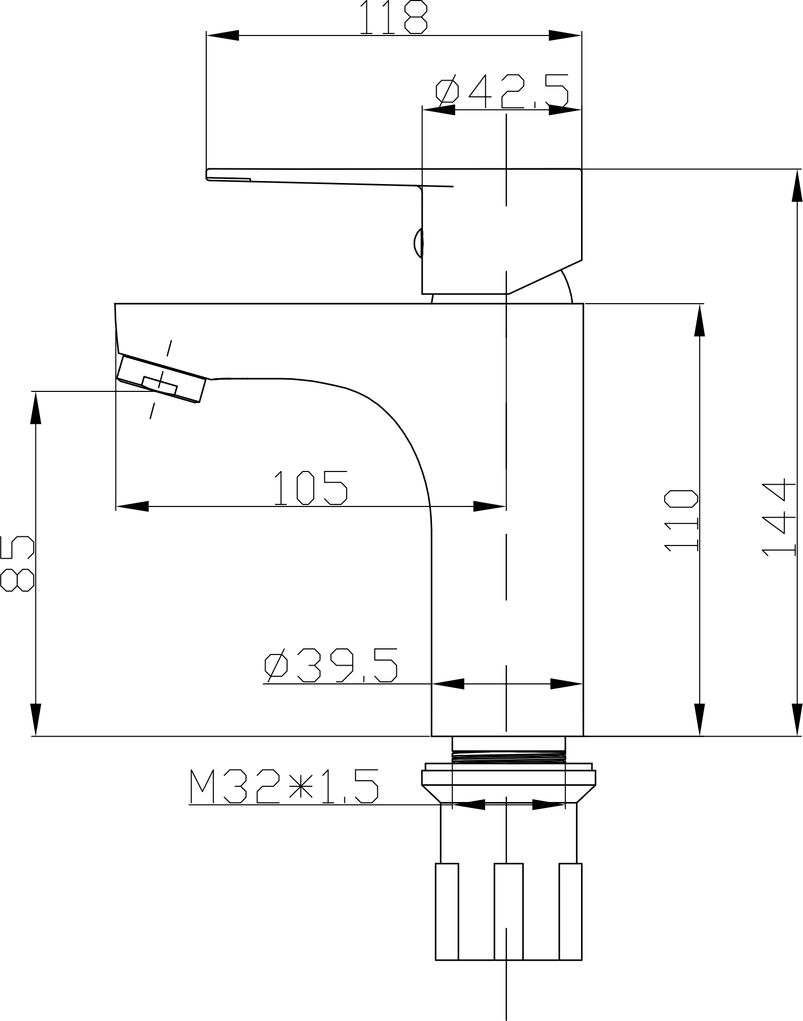 Смеситель для раковины STWORKI WFD11543 - 1