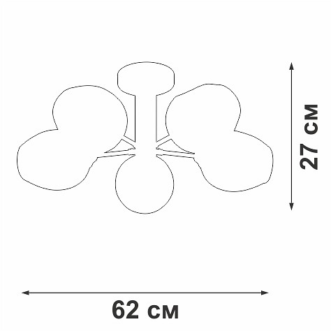 Люстра на штанге Vitaluce V39560 V39560-8/5PL - 1