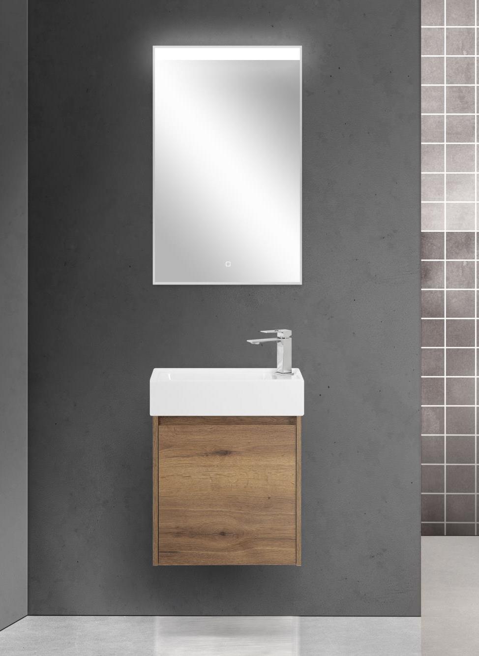 Комплект мебели Belbagno Kraft Mini 50 R темное дерево - 0