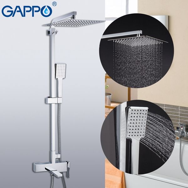Душевая система Gappo, излив является переключателем на лейку хром G2418 - 2