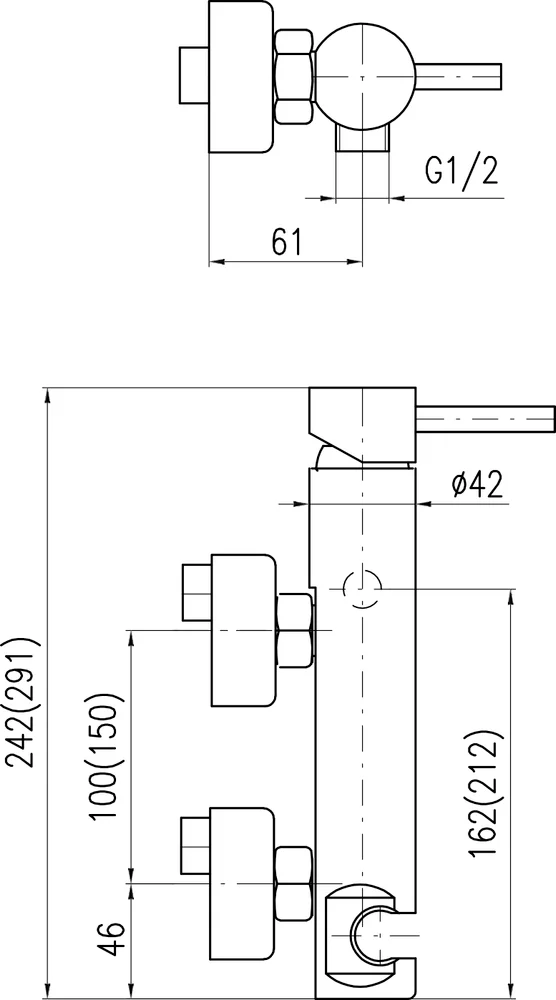 Смеситель для душа Rav Slezak Seina бронза SE980.5SM - 1