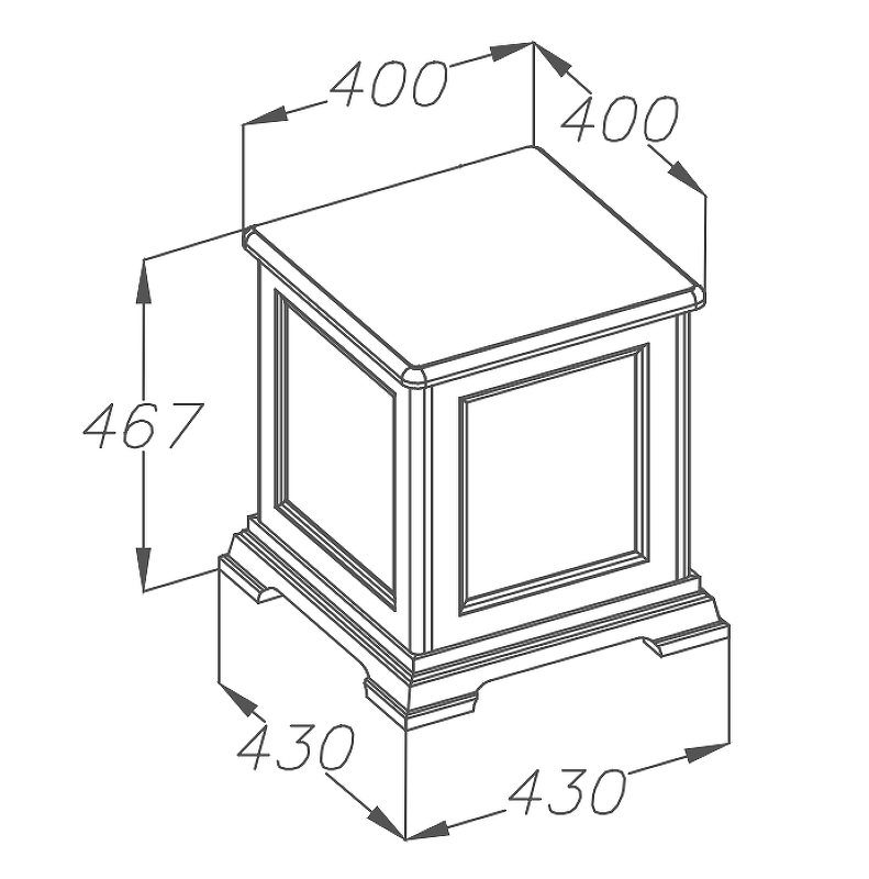 Тумба Opadiris Риспекто 40 напольная темное дерево 00-00005723 - 2