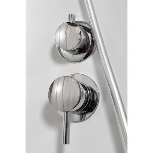 Душевая кабина Deto L 80х80 хром  L680LED - 2