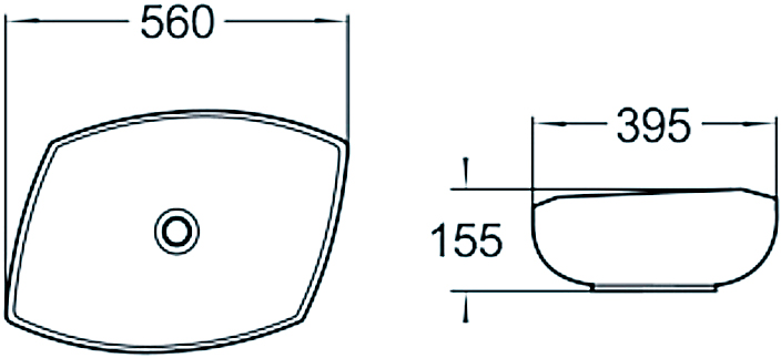 Раковина SantiLine SL-1027 - 1