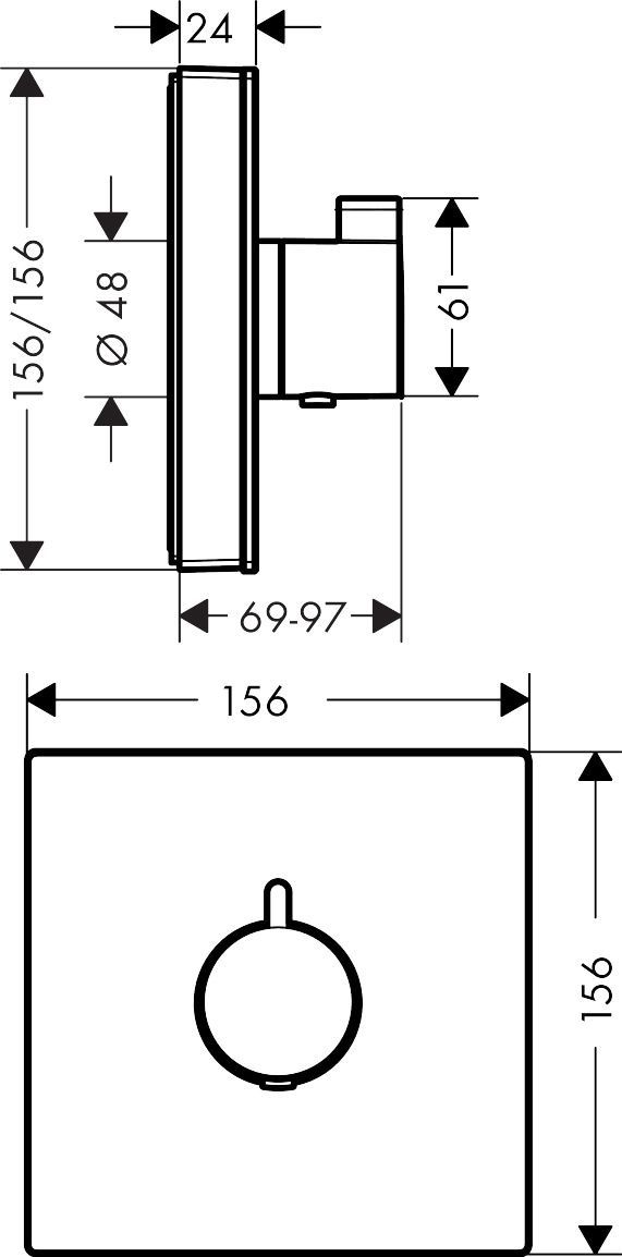  Hansgrohe Ecostat  15734400 - 2