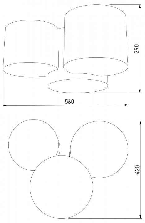 Потолочная люстра TK Lighting Mona 6591 Mona Nature - 1