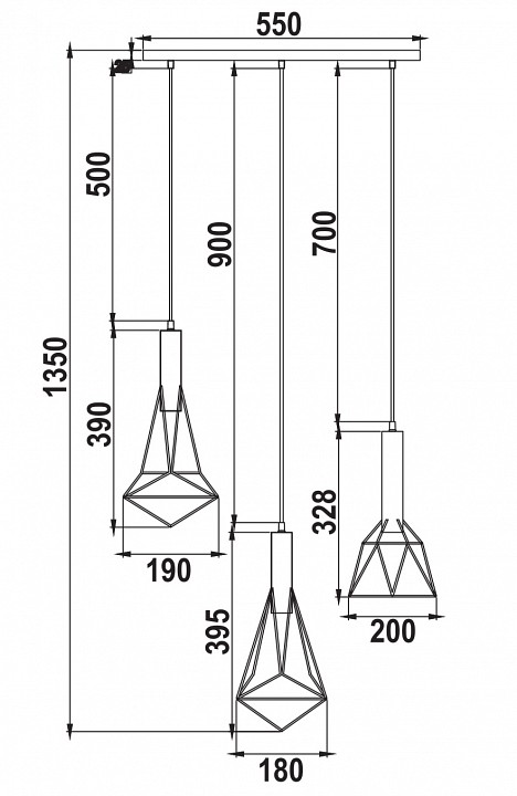 Подвесной светильник Maytoni Spider T021-03-B - 4