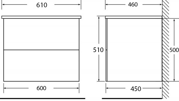 Тумба с раковиной BelBagno Kraft 60 bianco opaco - 4