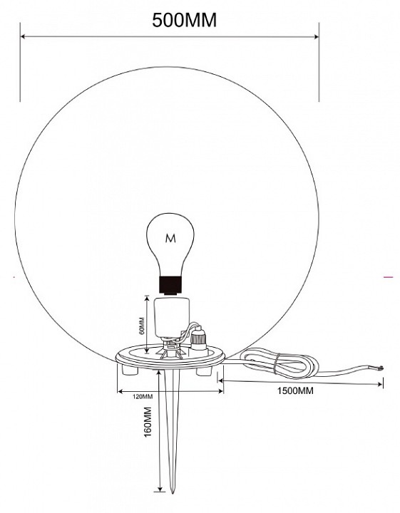 Шар световой Maytoni Erda O594FL-01W1 - 1