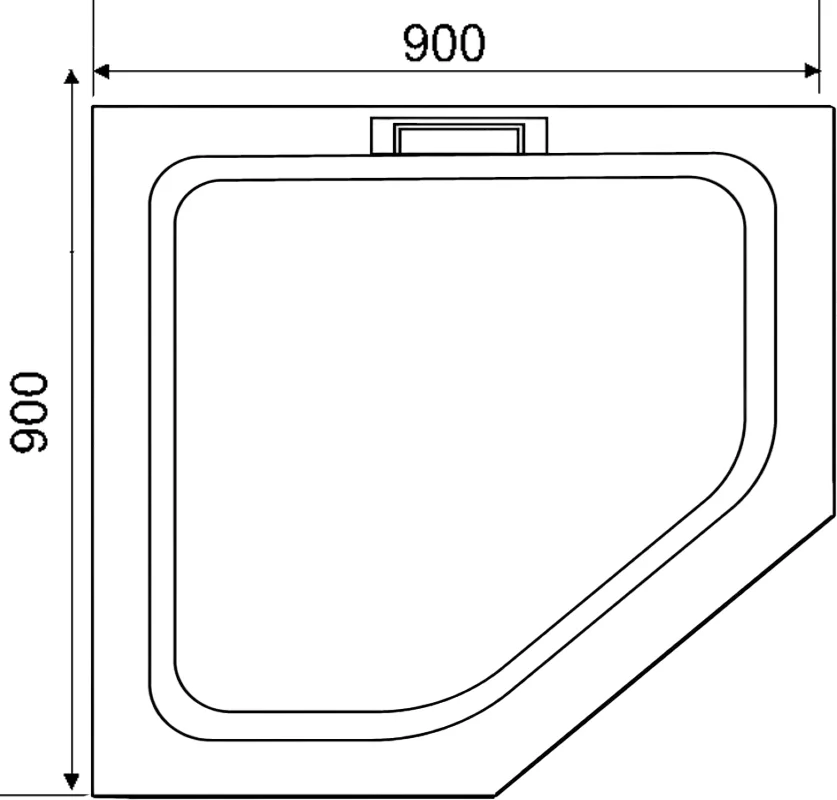 Поддон для душа RGW Stone Tray STA-61W 90х90 белый 16330599-01 - 2