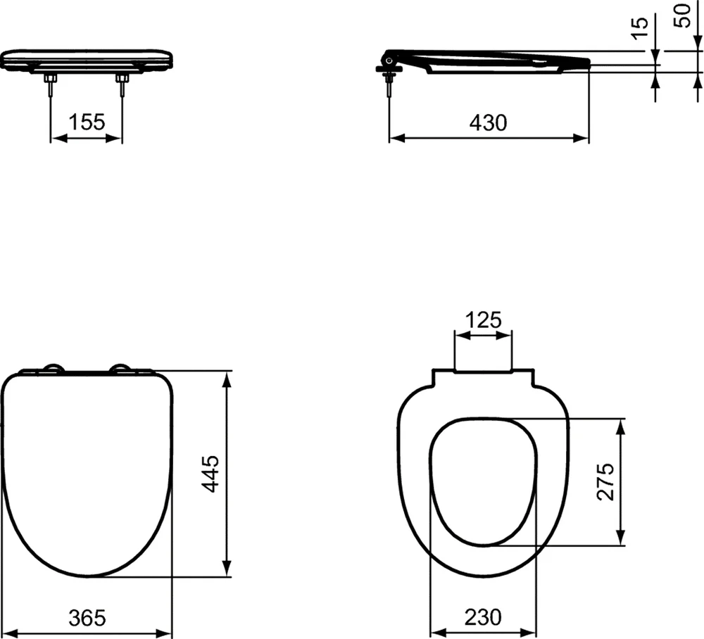 Сиденье для унитаза Ideal Standard I.life, белый  T467601 - 3