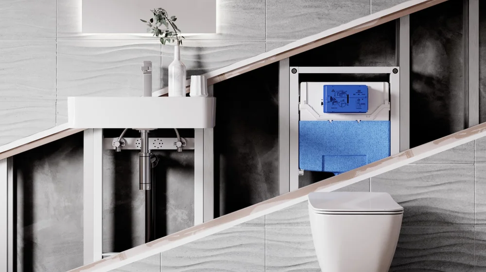 Система инсталляции для унитазов Ideal Standard Prosys с кнопкой хром R0308AA - 3