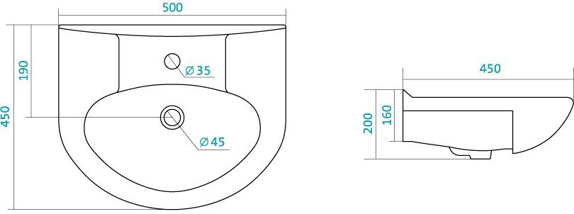 Мебель для ванной Style Line Эко Стандарт №9/1Б 50 белая - 16