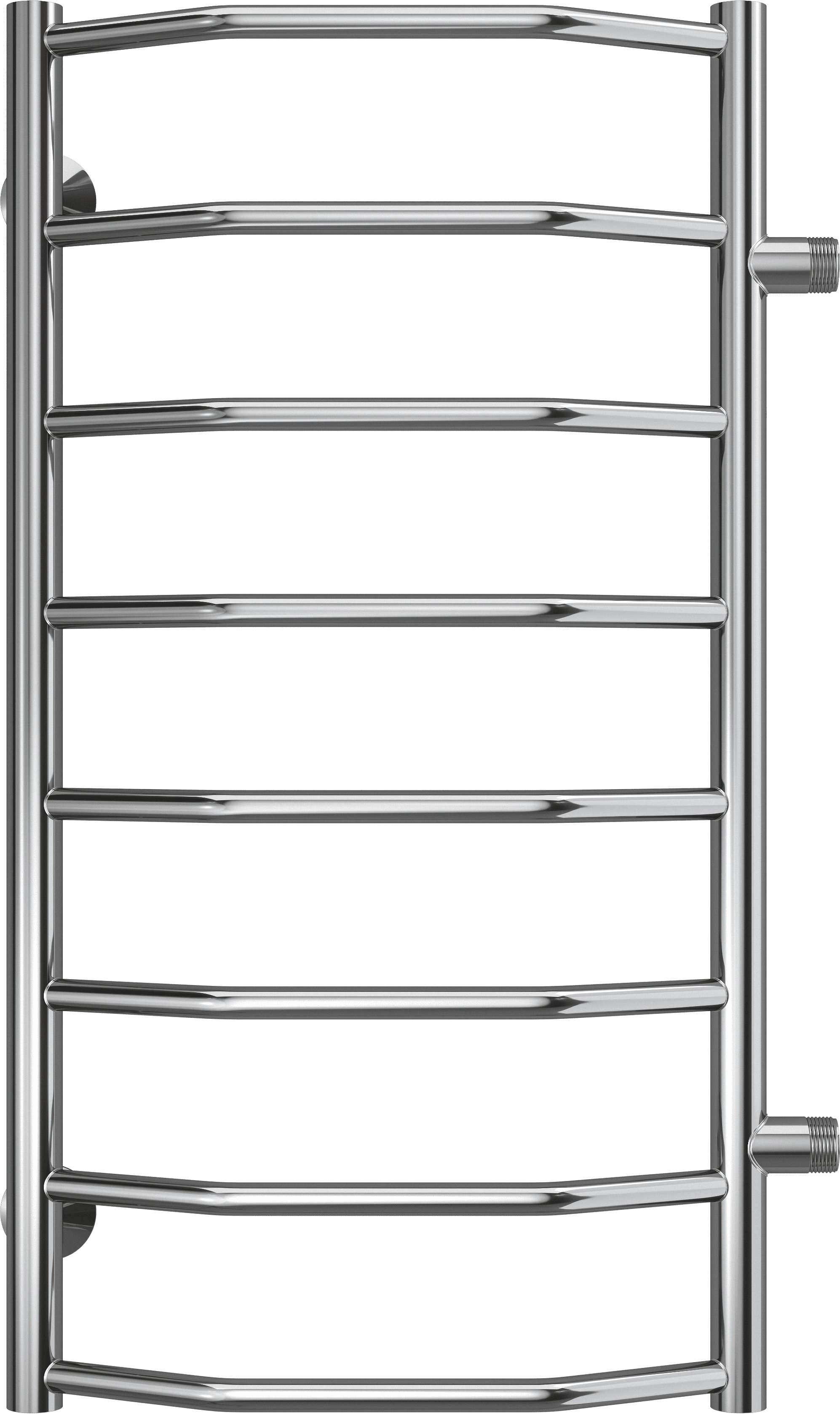 Водяной полотенцесушитель Terminus Виктория П8 400x800 Хром боковое подключение 4670078530097 - 0