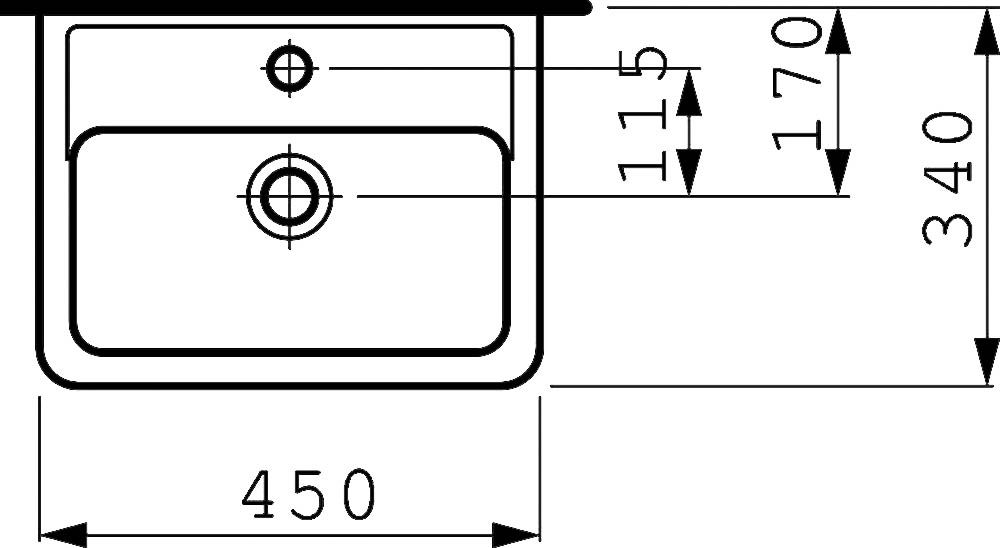 Подвесная раковина Laufen Pro  8.1195.1.000.104.1 - 7