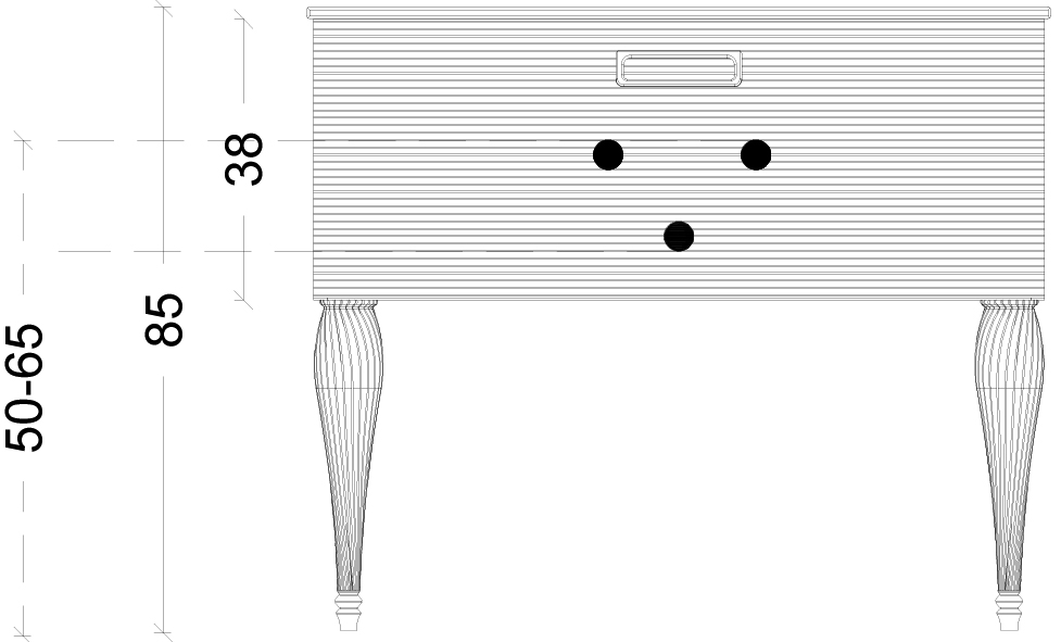 Тумба под раковину Armadi Art Vallessi Avangarde Linea 100 черный - золото 842-100-BG - 4