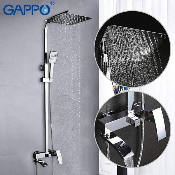 Душевая система Gappo, излив является переключателем на лейку хром G2407 - 0