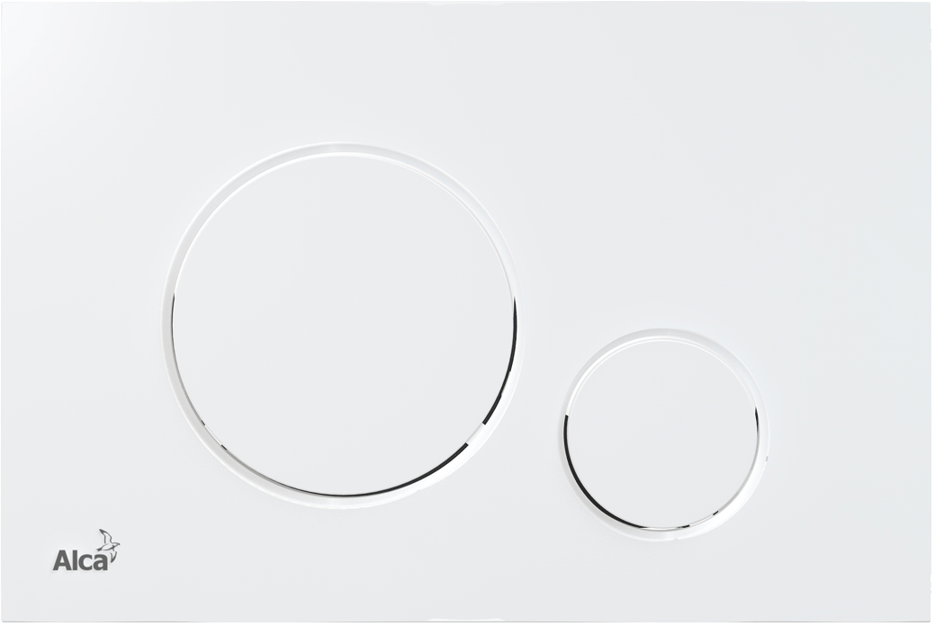 Кнопка смыва AlcaPlast THIN M670 белый - 0