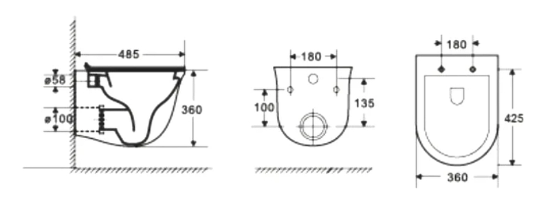 Комплект Weltwasser MARBERG 507 + TELBACH 004 GL-WT + MAR 507 RD MT-BL  10000011131 - 5