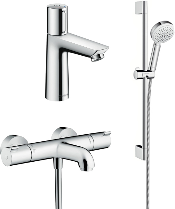 Душевой комплект Hansgrohe Ecostat 1001 CL ВМ 13201000 для ванны с душем - 0