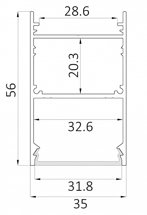 Накладной светильник 6063 LINE 3556 0412629 - 1