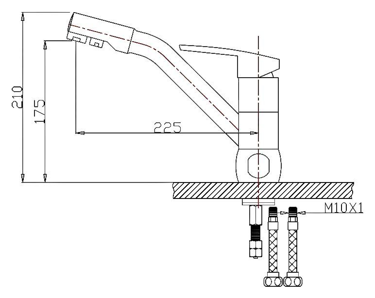 Смеситель Zorg Clean Water ZR 400 KF-12 кварц для кухонной мойки ZR 400 KF-12 КВАРЦ - 1