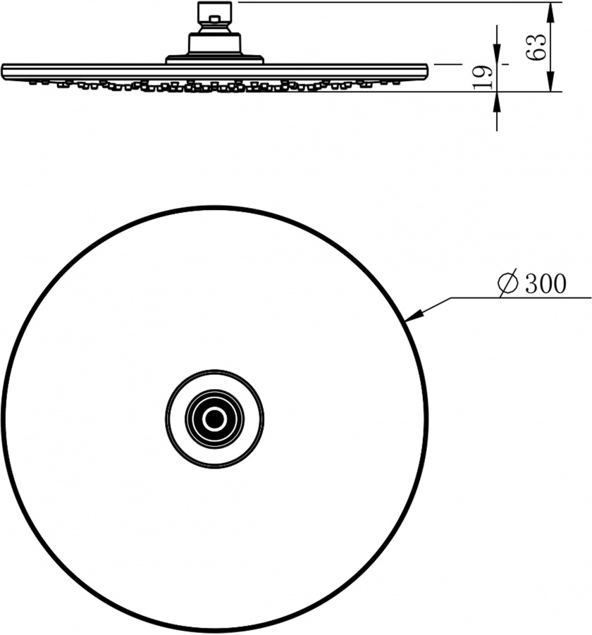 Верхний душ Swedbe Calypso 5036 - 6